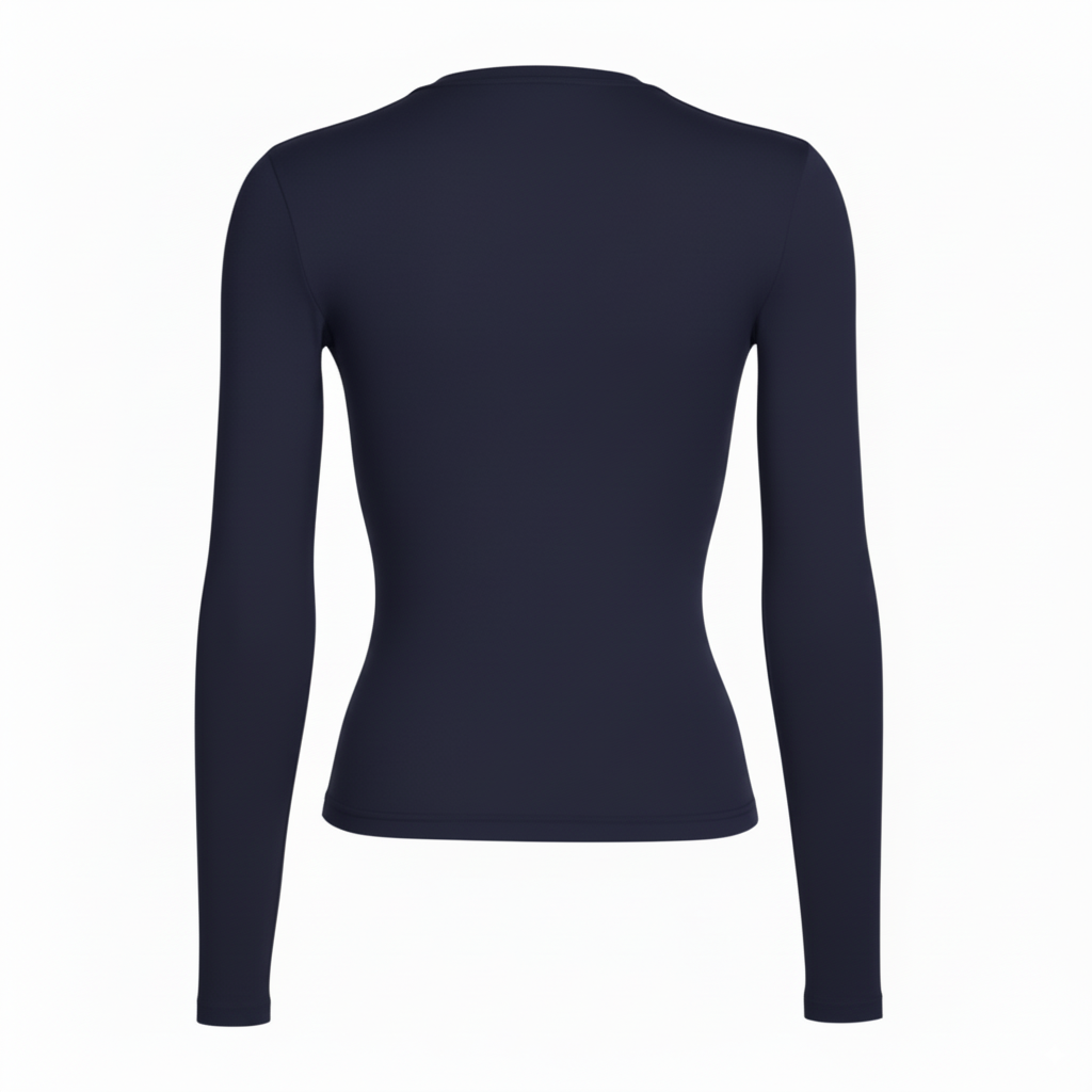 Navy Blue Essential Baby Tee Long Sleeve