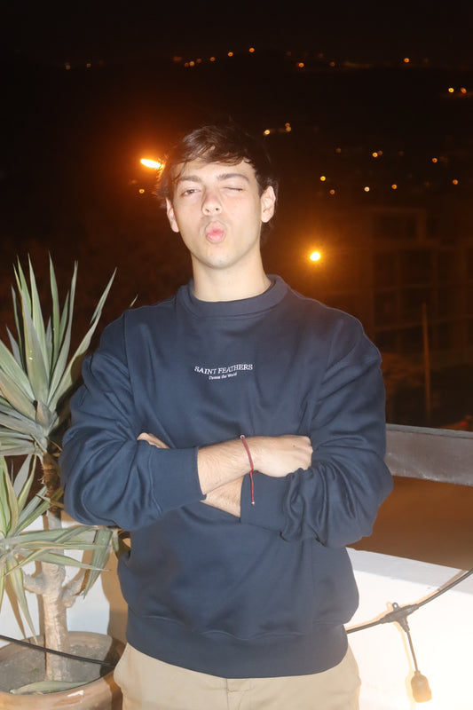 Night Blue Essential Crewneck