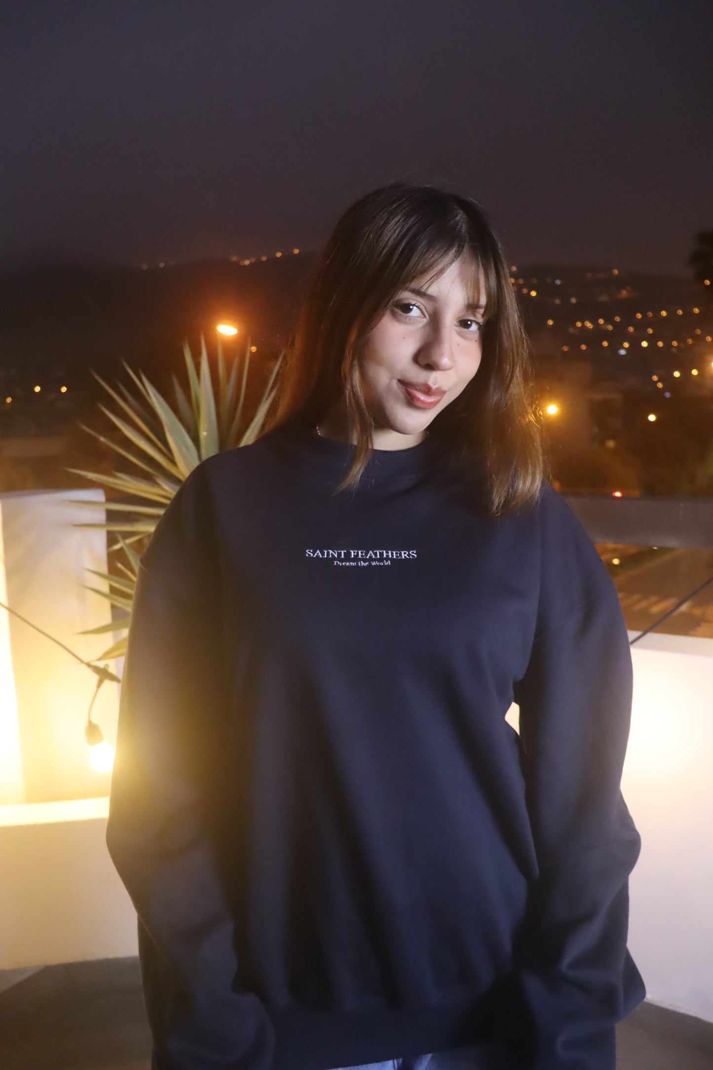 Night Blue Essential  Crewneck